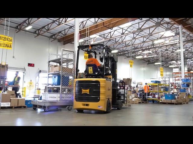 Total Warehouse -  Bendi VNA Forklift & Big Joe Joey Order Picker fleet at work on a loading dock