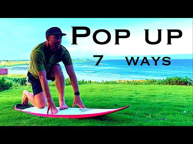 Different Pop Up For Beginner To Intermediate Surfers | Common Pop Up Techniques | Pop Up Cheat