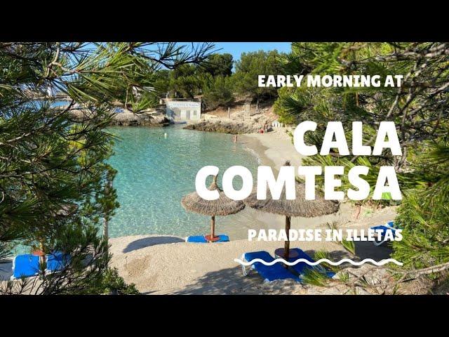 Early Morning at Cala Comtesa beach, Illetas (Ses Illetes), Mallorca (Majorca), July 2020