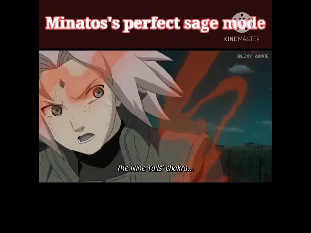 Minato's perfect sage mode (Minato vs Madara)