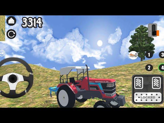 DOLLAR SONG  INDIAN MAHINDRA FARMING TRACTOR DRIVING FOR VILLAGE 3314 INDIAN TRACTOR SIMULATOR