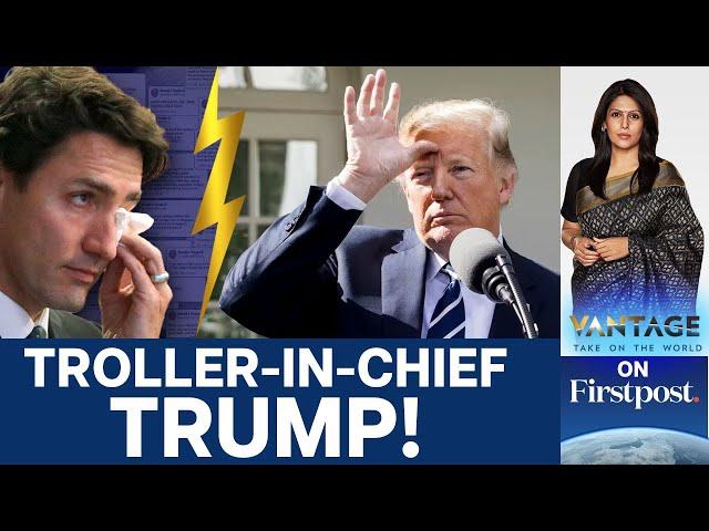 Trump Trolls Trudeau, Calls Him "Governor of Canada State" | Vantage with Palki Sharma