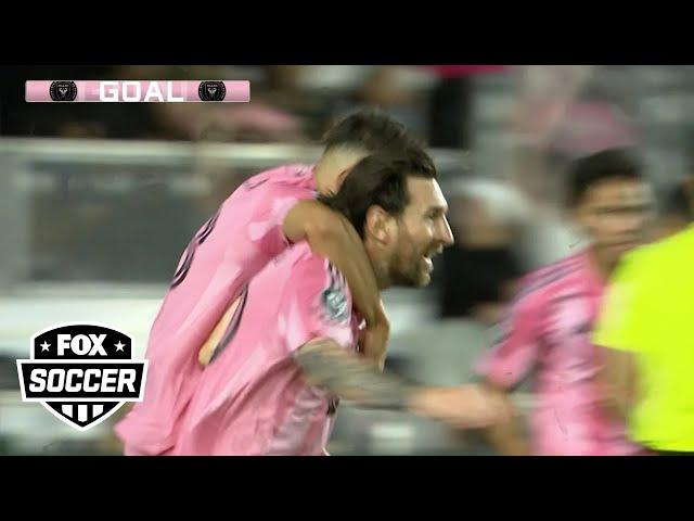 Lionel Messi scores Inter Miami's equalizer against LAFC
