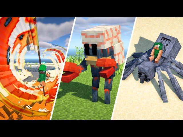 11 Amazing Minecraft Mods ! (1.20.1 ＆ 1.21) | RIDEABLE Ragno!