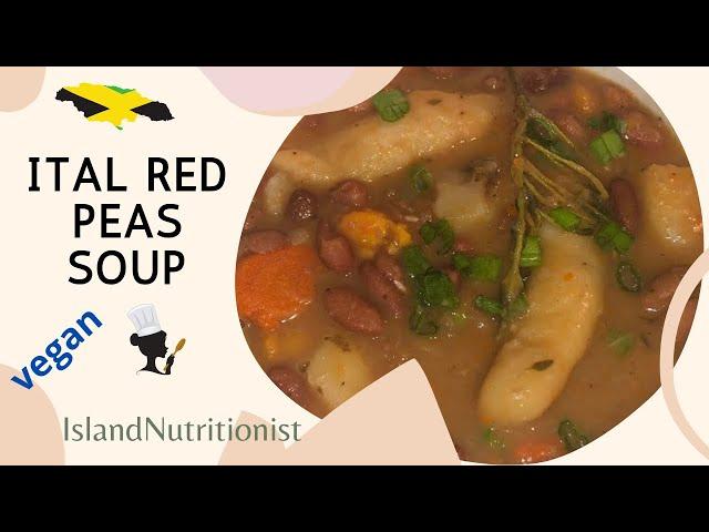 How to make Ital Red peas soup #ital #Jamaican #yummy #soup #vegan