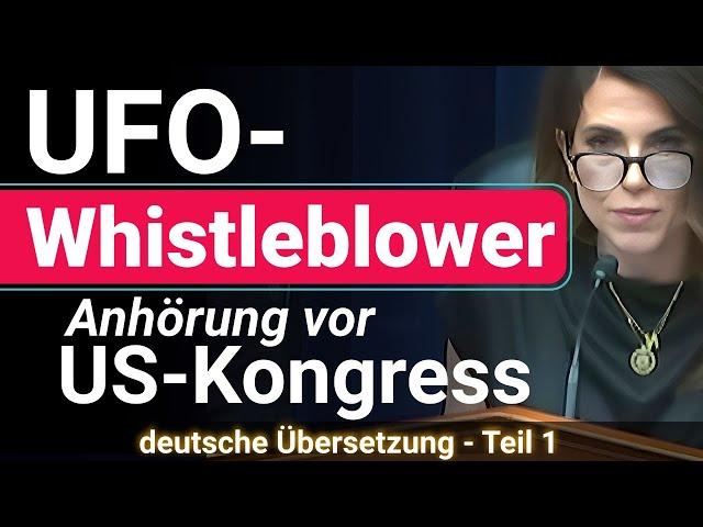 UFO-Geheimprogramme ENTHÜLLT US-Regierung nimmt UFOs ernst - Historische Anhörung Teil 1