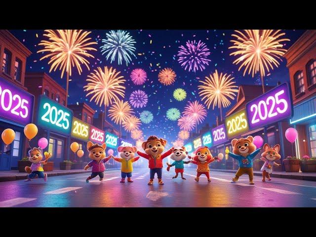 Happy New Year  | Celebration Song for Kids | Happy New Year 2025