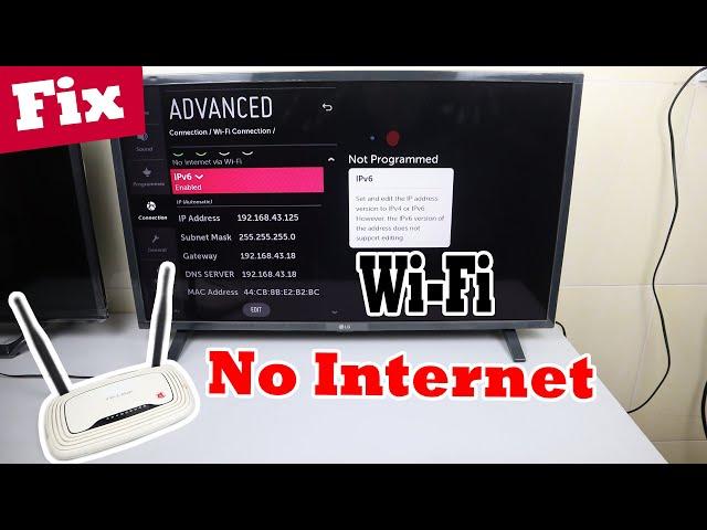 How to Fix LG TV Wi-Fi Connected But No Internet