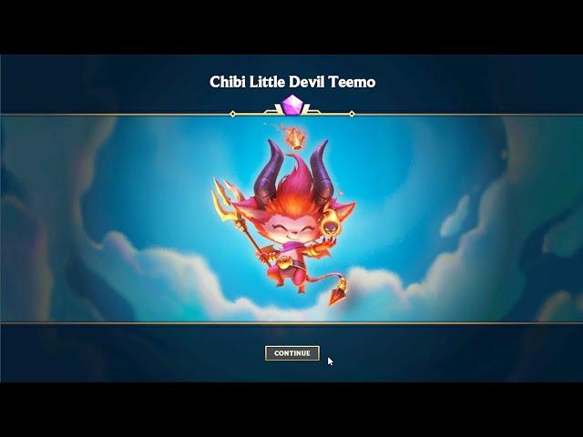 Opening Realm's Promise until we get Chibi Lil Devil Teemo + Cutscene/Finisher