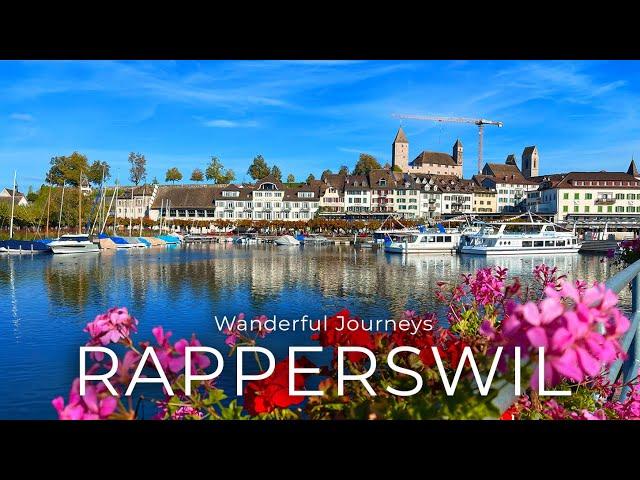 Rapperswil 4K Walk ️ Zurich Lake ▶︎ Switzerland Beautiful Places ▶︎ Captions