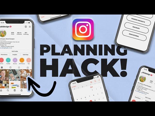 The BEST way to plan Instagram Content for Graphic Designers