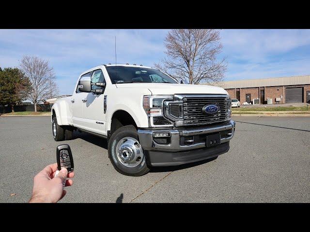 2021 Ford F350 Super Duty King Ranch: Start Up, Test Drive, Walkaround and Review