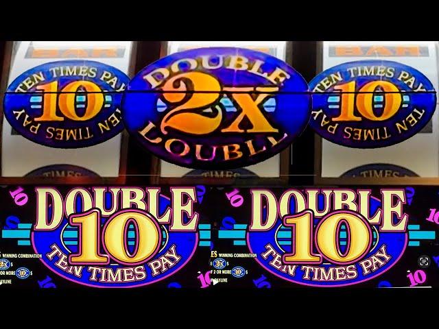 Classic Double 10 Times Pay Old School 3 Reel Casino Slot