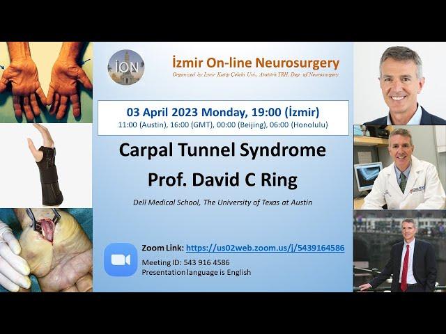 İON 334. ZOOM lecture, Ring: Carpal Tunnel Syndrome 03.04.23