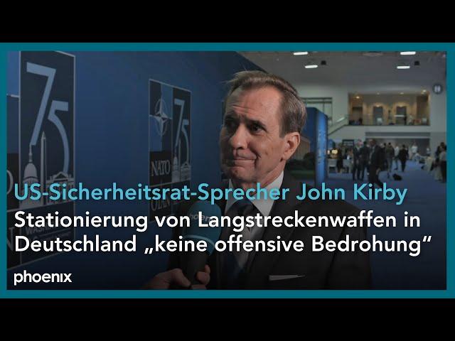 NATO: John Kirby (US-Sicherheitsrat-Sprecher) im Interview bei Korrespondent Marc Steinhäuser