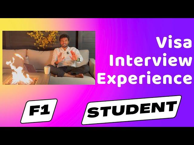  F1 Student Visa Interview Experience. Chennai to IUB.