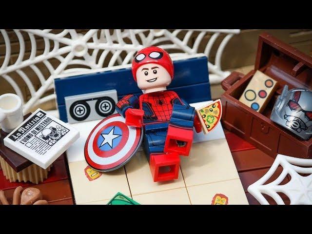 LEGO Building Amazing Spider Man's suit by IRON MAN