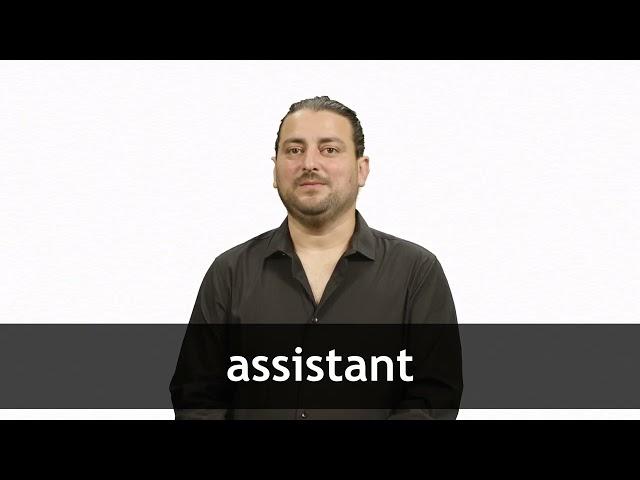 How to pronounce ASSISTANT in French