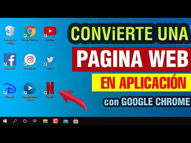 Cómo crear un ACCESO DIRECTO de una Página Web en Google Chrome