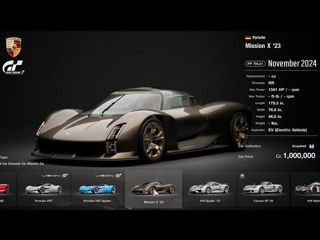 Gran Turismo 7: All Cars List Brand Central & Collection (519 Cars November 2024) [PS5Pro]