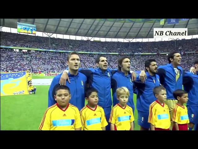 ITALY vs FRANCE, WC GERMANY 2006. ITALIAN NATIONAL ANTHEM.