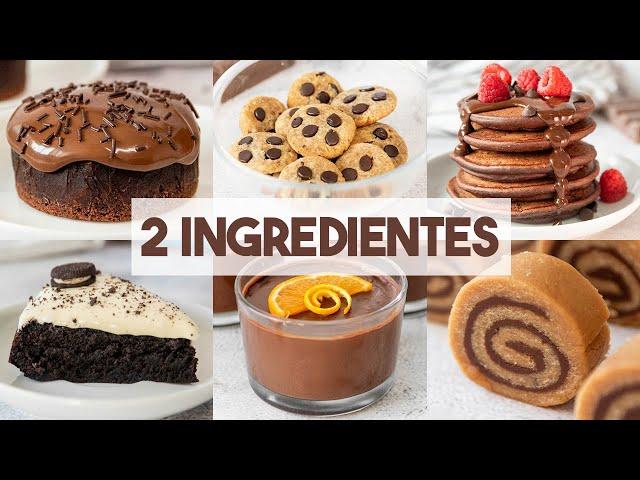 10 Postres SIN HORNO con 2 Ingredientes  | Fáciles y Rápidos