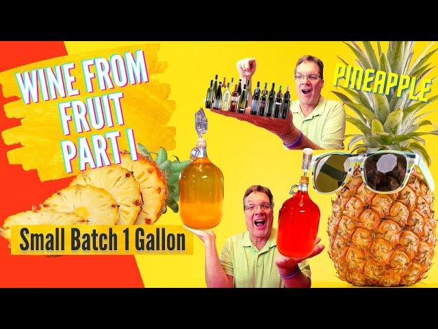 How to Make Wine from Fruit - Pineapple Wine Recipe - Small Batch Wine Part I