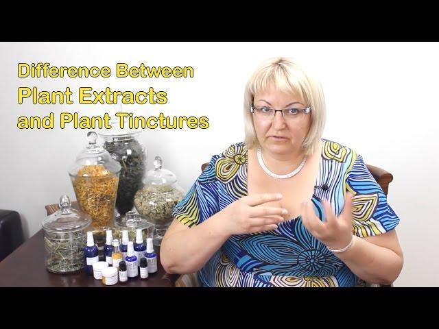 Plant Extracts and Plant Tinctures - Difference Between Extract and Tincture