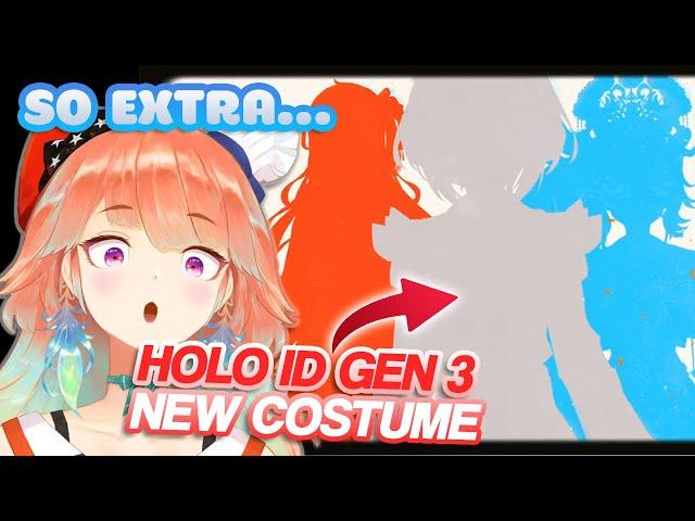 Kiara reaction about HOLO ID GEN 3 NEW OUTFIT