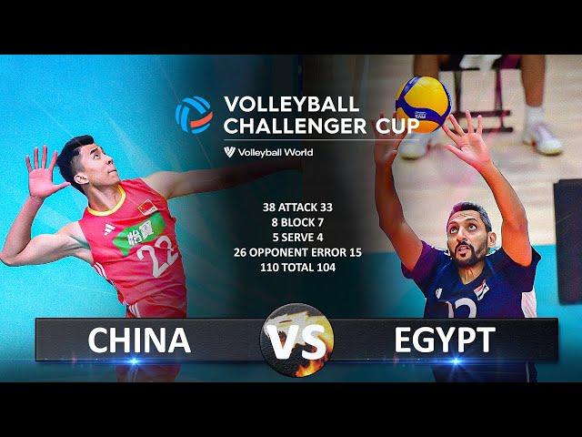 China vs Egypt - Semifinals | Men's Volleyball Challenger Cup 2024