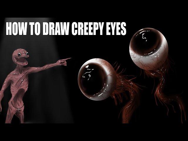 How to draw Creepy Eyes Tutorial - Darian Quilloy