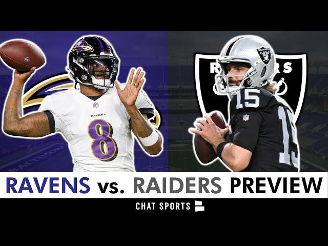 Ravens vs. Raiders Preview + MASSIVE Injury Update On Lamar Jackson | Keys To Victory & Prediction