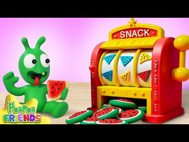 Magic Watermelon Vending Machine: Fun Experience with Pea Pea - Cartoons for Kids