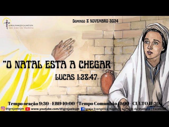 Tema: "O NATAL ESTA A CHEGAR!" Lucas 1:26:38 Ptr Jotapê