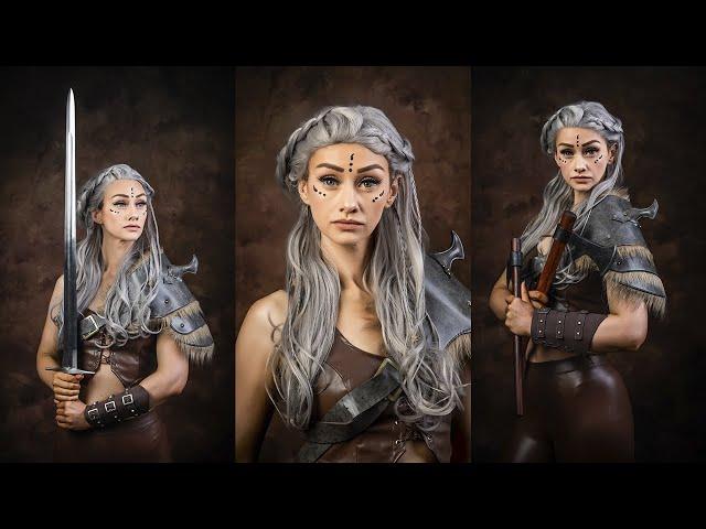 Fine Art Warrior Portraits | 2-Softbox Lighting with Canvas Backdrop