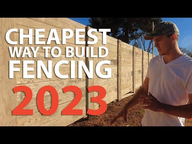 CHEAPEST Way To Build A Fence In 2023