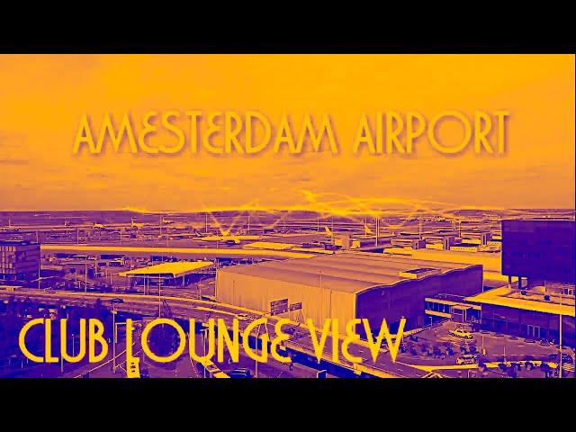 Relax to the max -Relaxing piano music with a lounge view at Amsterdam Airport watching airplanes