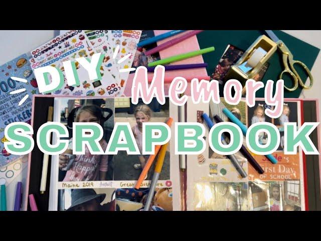 MEMORY SCRAPBOOK FOR KIDS - Perfect for childhood memories! DIY!
