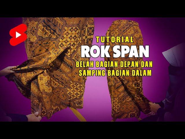 Cara Menjahit Rok Span Belahan Depan dan Samping Bagian Dalam Short