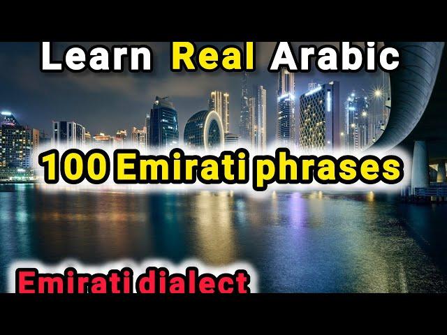 speak Arabic with 100 Emirati phrases