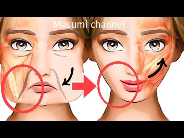 FACE LIFTING EXERCISES for Jowls & Laugh Lines! (Nasolabial Fold)