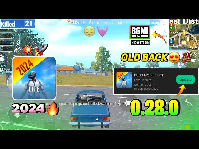 Pubg Lite Old 0.28.0 New Update 2024 | Pubg Mobile Lite Old 0.28.0 Comeback Update 2024 