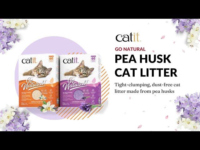 Catit Go Natural Pea Husk Clumping Cat Litter | 5.6Kg | Vanilla and lavender | Catit India