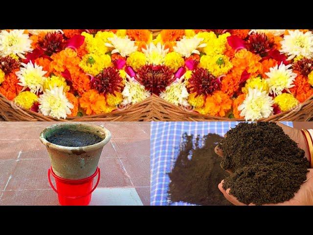 Compost From Flower waste/Homemade Free Organic Fertilizer/Easiest Way Ever/HowTo Make Compost