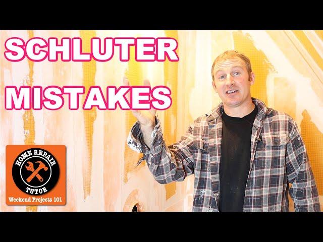 How to Avoid Schluter System Install Mistakes | Pro Tips for Homeowners