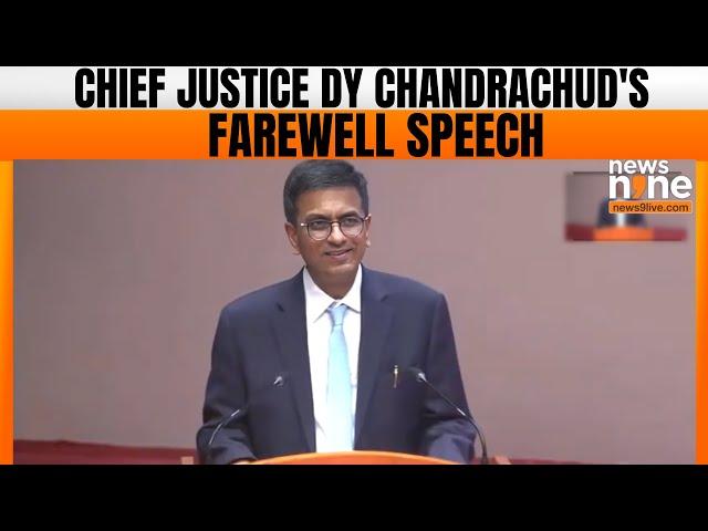 Chief Justice DY Chandrachud's Farewell Speech: A Heartfelt Thank You and Mother’s Wisdom | News9