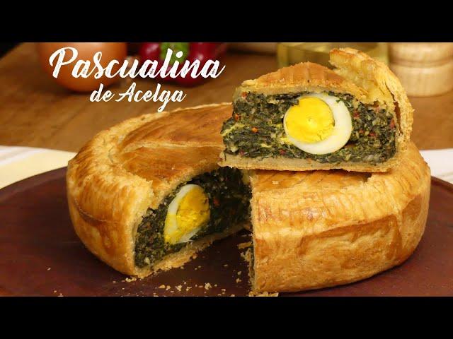 Tarta Pascualina de Acelga con Masa de Hojaldre Casera