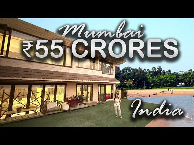 Inside Mumbai’s Ultra-Luxurious ₹55 Cr Sea-Facing Bungalow | Elite Beachside Estate Tour