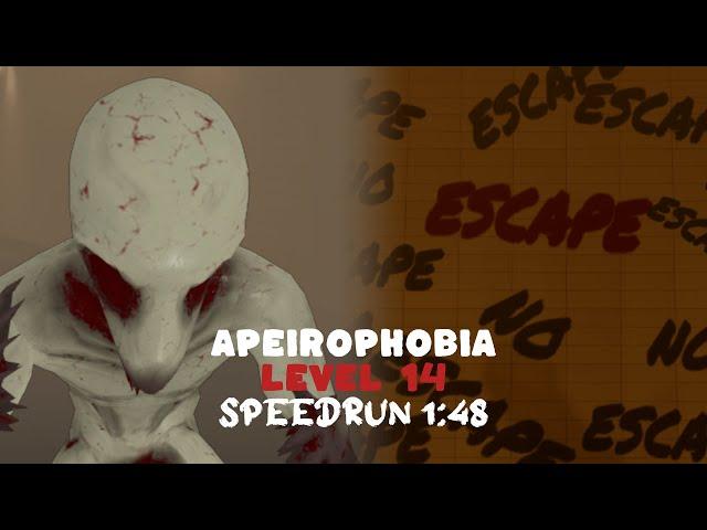 Roblox Apeirophobia Level 14 Speedrun 1:48 Solo