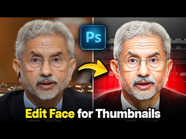 Photoshop Face Editing Hacks for Thumbnail Designing